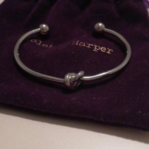 Violet Harper Silver Knot Bangle
